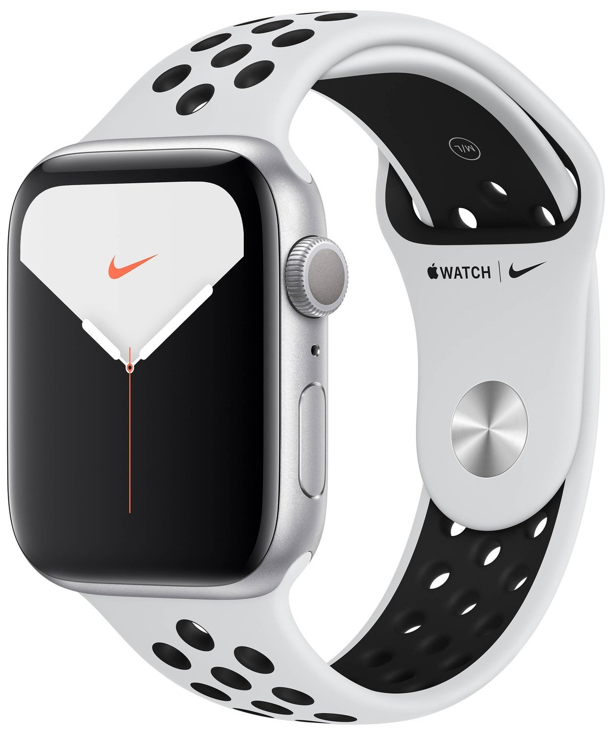 Apple Watch Series Nike 5 GPS 44mm Silver Aluminum Case Pure Plat/Blk Sp Band (MX3V2) б/у